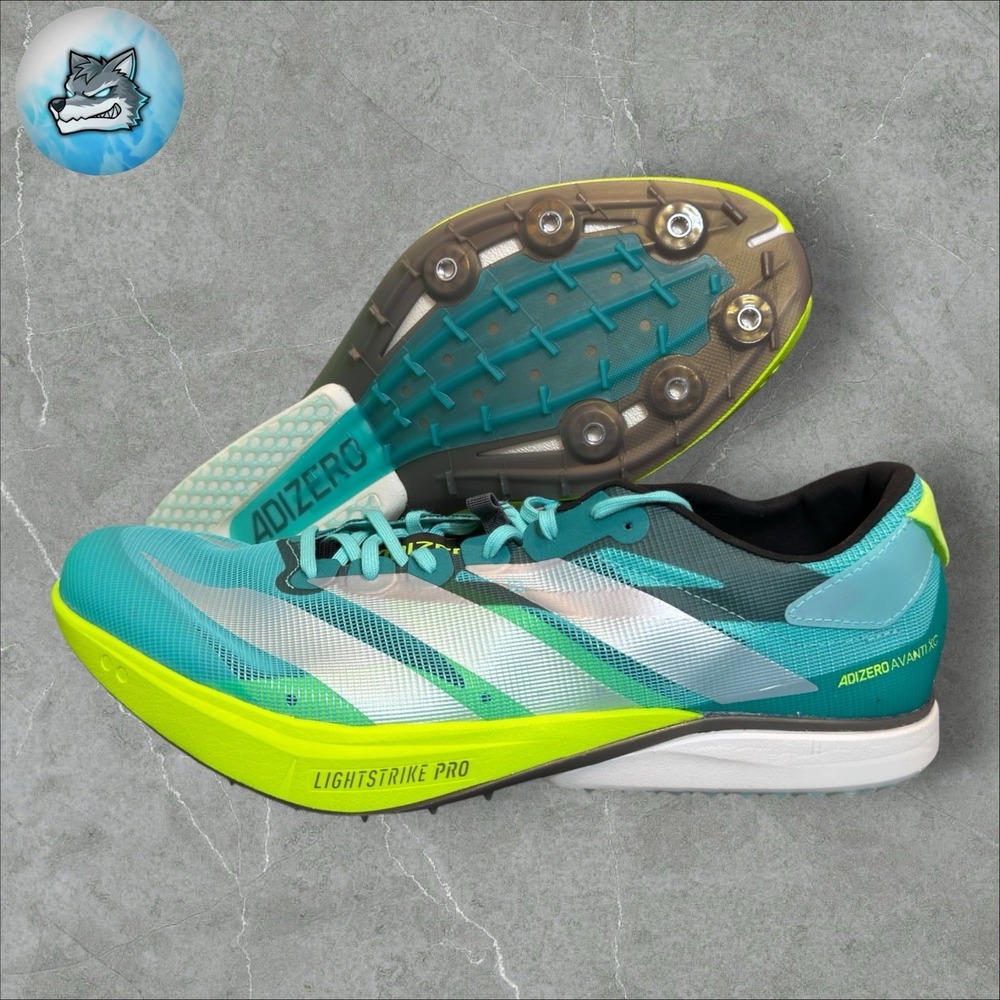 Adidas Adizero Avanti XC Cross Country Aqua Running Spikes Mens Size 12.5 JR5077